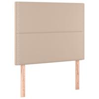 Hoofdbord LED 80x5x78/88 cm kunstleer cappuccinokleurig - thumbnail