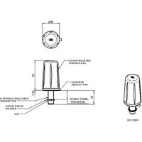 Wittenberg Antennen WB 15 Auto-antenne, vaste inbouw, Antenne vaste montage GSM, UMTS, LTE - thumbnail