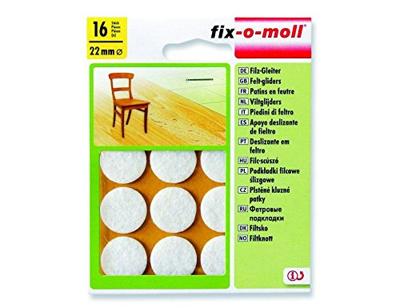 Fix-o-moll viltglijder Ø22mm wit