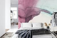 Fotobehang - Marmeren wervelingen, te koop in 11 maten, Mooi licht aan je muur, incl behanglijm - thumbnail