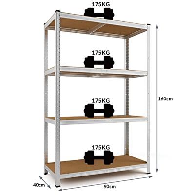 Monzana Opbergrek metaal tot 700kg draagkracht-monteren zonder schroeven (set van 2 stuks) Monzana Opbergrek metaal tot 700kg draagkracht-monteren zonder schroeven (set van 2 stuks)