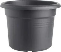 Elho green basics cilinder bloempot 55 cm living black - thumbnail