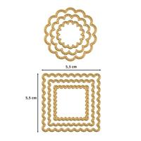 Vaessen Creative • mini snijmallen sterren & harten 10st. - thumbnail