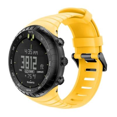 Smart Watch silicone polsband horlogeband voor Suunto Core (geel)