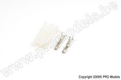 AMP stekker met vergulde contacten, Man (4 stuks) AMP stekker met vergulde contacten, Man (4 stuks)