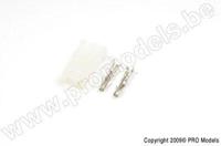 AMP stekker met vergulde contacten, Man (4 stuks) - thumbnail