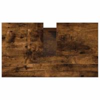 Badkamerkast 58x33x60 cm bewerkt hout gerookt eikenkleurig - thumbnail