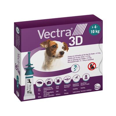 Vectra 3D S Spot-on hond 4 - 10 kg (3 pipetten) 3 pipetten