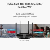 Mercusys MB235-4G LTE 4G router, 4G+ Cat6 tot 300 Mbps, ondersteunt nano-simkaarten, dual-band WLAN AC1200, Gigabit LAN/WAN-aansluitingen, plug en play, EasyMesh - thumbnail