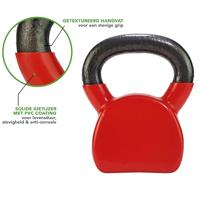 Tunturi Vinyl Kettlebell l 10KG l rood - thumbnail