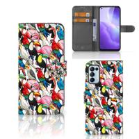 OPPO Find X3 Lite | Telefoonhoesje | Met pasjeshouder | Birds - thumbnail