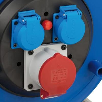 Brennenstuhl Kabelhaspel 30 mtr | IP44 | 5G1.5 | 400V | Voor de bouw | 1182720 - 1182720 - thumbnail