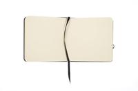 Kangaro Schetsboek - Zwart - Hardcover - 80 vellen - 140g - Roomwit Papier met Elastiek en Lint - thumbnail