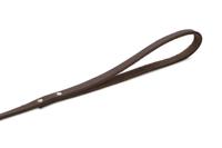 Hondenriem van leer 165cm x 12mm bruin - thumbnail