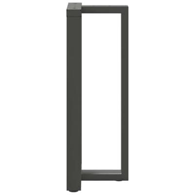 Bartafelpoten 2 st T-vormig 50x35x(100-101) cm staal antraciet