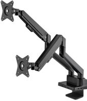 Manhattan 461887 Monitor-tafelbeugel 2-voudig 43,2 cm (17) - 81,3 cm (32) Zwart Kantelbaar en zwenkbaar - thumbnail