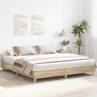 Bedframe zonder matras hout sonoma eikenkleurig 160x200 cm - thumbnail