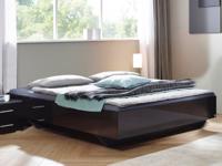 Bed IXANA 140x200 cm hoogglans grijs - thumbnail