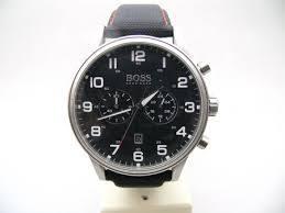 Horlogeband Hugo Boss HB.199.114.2570 Leder/Kunststof Zwart 22mm Horlogeband Hugo Boss HB.199.114.2570 Leder/Kunststof Zwart 22mm