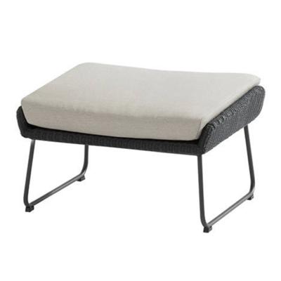 Avila voetenbank met kussen - Polyloom antraciet | 4 Seasons Outdoor