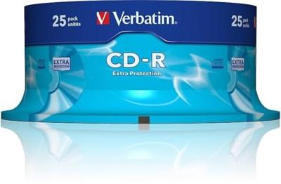 Verbatim 43432 700MB 52 x extra bescherming CD-R 25 Pack spindeldel