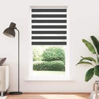 Zebra rolgordijn 95x230 cm stofbreedte 90,9 cm zwart - thumbnail