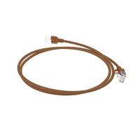 ACT Bruine 7 meter LSZH U/FTP CAT6A datacenter slimline patchkabel snagless met RJ45 connectoren - thumbnail