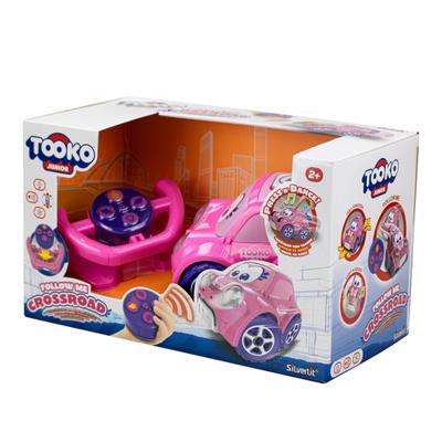 Afstandsbediening auto - TOOKO - VOLG MIJ - Roze - Met stuur - Vanaf 2 jaar