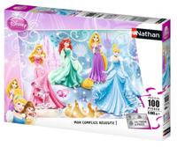 Puzzel Nathan Sparkling Princesses 36 x 26 cm 100 Onderdelen - thumbnail