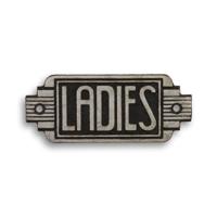 Gietijzeren art deco uithangbord "dames" - thumbnail