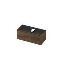 INK - Onderkast 1L met Binnenlade Greeploos Houten Keerlijst Fineer - 1000x450x400 Mm - Chocolate Fineer - thumbnail