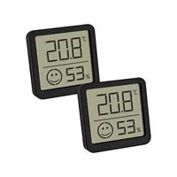 TFA Dostmann 2-pack 30.5053.01.02 Thermo- en hygrometer Zwart - thumbnail