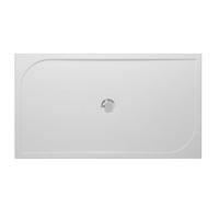 GO by Van Marcke Argon douchebak polybeton gelcoat 160x90x3cm rechthoek afvoer D90mm zonder potenstel wit EB-1690C - thumbnail