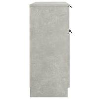 Dressoir 60x30x70 cm bewerkt hout betongrijs - thumbnail