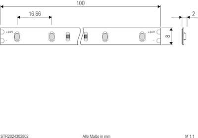 EVN STR2024302802 STR2024302802 LED-strip Energielabel: E (A - G) Met open kabeleinde 24 V 5 m Warmwit 1 stuk(s)