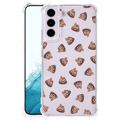 Doorzichtige Silicone Hoesje voor Samsung Galaxy S22 Poep Emojis Doorzichtige Silicone Hoesje voor Samsung Galaxy S22 Poep Emojis