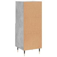 Dressoir 34,5x34x90 cm bewerkt hout betongrijs - thumbnail