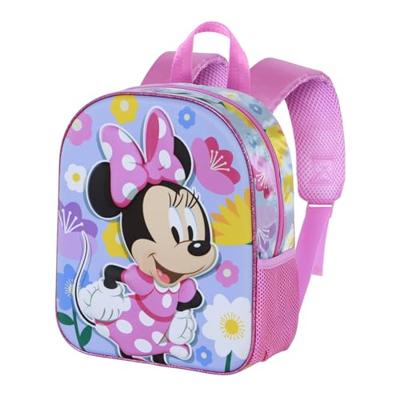 3D-schoolrugzak met Wielen Minnie Mouse Spring Roze 3D-schoolrugzak met Wielen Minnie Mouse Spring Roze