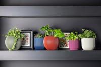 Capi Bloempot Cilinder Groove Groen Ø15cm - thumbnail