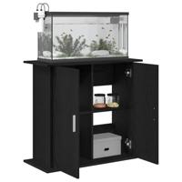 Aquariumstandaard 81x36x73 cm spaanplaat zwart eikenkleurig - thumbnail