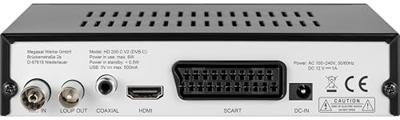 MegaSat HD 200 C V2 HD-kabelreceiver Front-USB Aantal tuners: 1 MegaSat HD 200 C V2 HD-kabelreceiver Front-USB Aantal tuners: 1