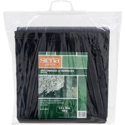 Siena Garden 880072 Anti-onkruidvlies 100 g, afmetingen: 1,5 x 10 m kleur: zwart 15 m² Siena Garden 880072 Anti-onkruidvlies 100 g, afmetingen: 1,5 x 10 m kleur: zwart 15 m²