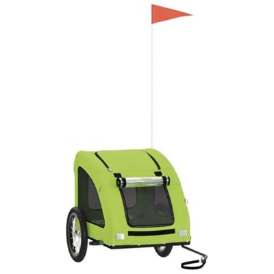 Hondenfietstrailer oxford stof en ijzer groen - thumbnail