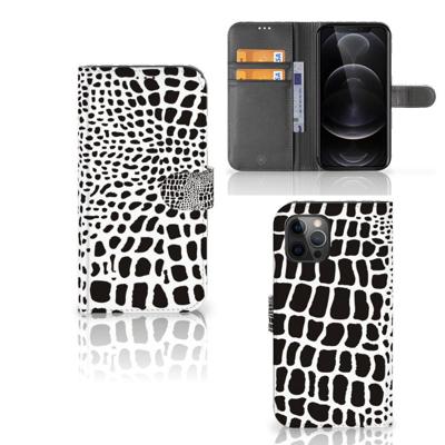 Apple iPhone 12 Pro Max | Telefoonhoesje | Met pasjeshouder | Slangenprint Apple iPhone 12 Pro Max | Telefoonhoesje | Met pasjeshouder | Slangenprint