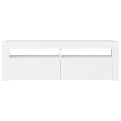 Tv-meubel met LED-verlichting 120x35x40 cm wit