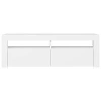 Tv-meubel met LED-verlichting 120x35x40 cm wit - thumbnail