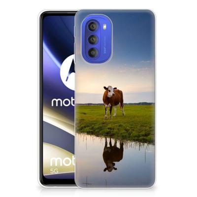 Motorola Moto G51 5G | TPU Hoesje | Koe Motorola Moto G51 5G | TPU Hoesje | Koe