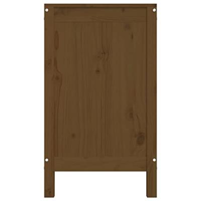 Wasmand 88,5x44x76 cm massief grenenhout honingbruin Wasmand 88,5x44x76 cm massief grenenhout honingbruin