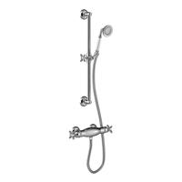 Douchekraan Tres Clasic Thermostatisch Set Incl. Glijstang en Handdouche Chroom Tres - thumbnail