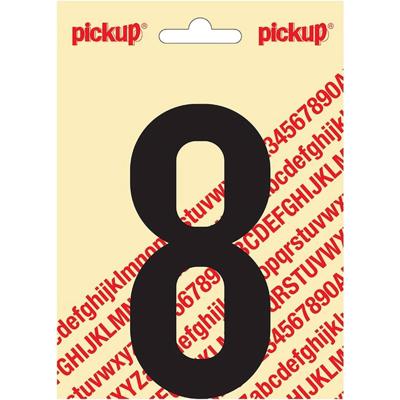 Plakcijfer Nobel Sticker cijfer 8 zwart Pickup - Pickup